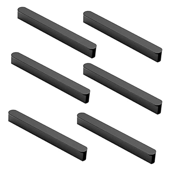 PhIree 6 Stuks Keukenkast Deurgrepen Zwart Lade Handgrepen Kledingkast Handgrepen Lade Trekt Dressoir Slaapkamer Knoppen Handgrepen (Hole Centers:415Mm)/Black/Hole Centers:415Mm